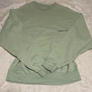 Lonely-ghost Women's Green Sweatshirt